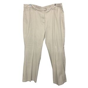 Woolrich Women's British Tan‎ Straight Leg Trouser Pants Beige 16P Petite